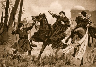Derrota y Muerte de Sebastián I en la Batalla de Alcazar de John Harris Valda