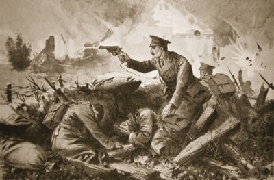 El teniente Neame conteniendo al enemigo y rescatando a los heridos de John Harris Valda