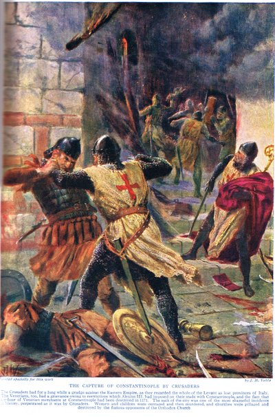 La captura de Constantinopla por los cruzados de John Harris Valda