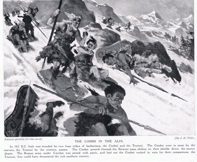 Los cimbrios en los Alpes de John Harris Valda