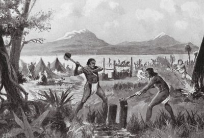 La Fundación de la Ciudad de México (litografía) de John Harris Valda