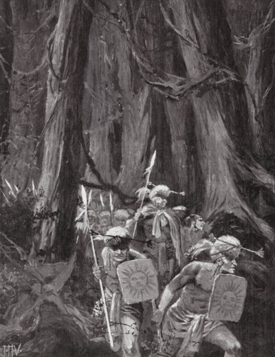 La inmigración de los mayas (litografía) de John Harris Valda