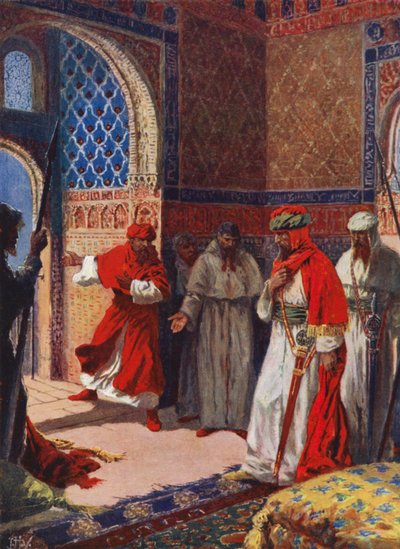 Último Consejo de Boabdil en la Alhambra de John Harris Valda