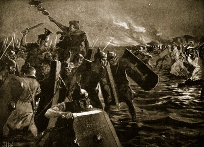 El ataque romano a Anglesey de John Harris Valda