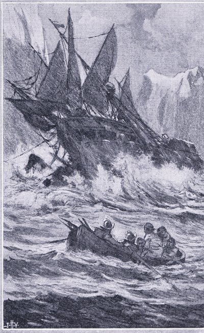 La Vittoria completó el primer viaje alrededor del mundo en septiembre de 1522, Newnes Pictorial Knowledge publicada por Newnes, c.1950s de John Harris Valda