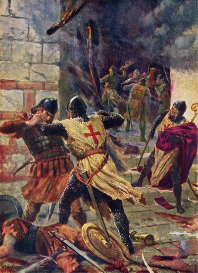 La captura de Constantinopla por los Cruzados de John Harris Valda