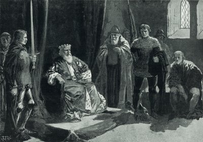 El parlamento de Owen Glendower (litografía) de John Harris Valda