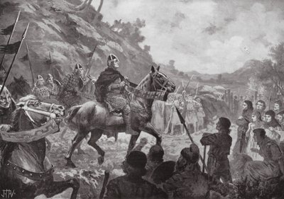 La marcha de Guillermo el Conquistador a Gales de John Harris Valda
