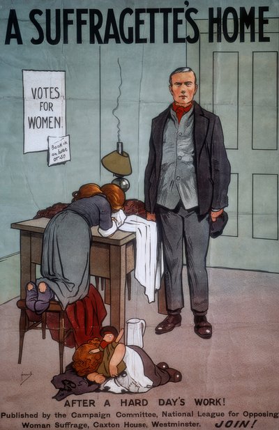 Un hogar de sufragistas / J. Hassall / Póster, siglo XX de John Hassall