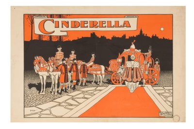 "Cenicienta" / J. Hassall / Cartel, 1897-98 de John Hassall