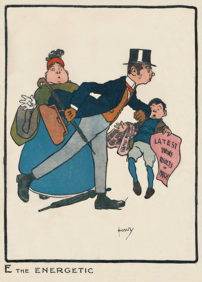 E el enérgico / J. Hassall / Dibujo, 1903 de John Hassall