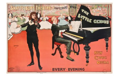 "Shaftesbury Theatre" / J. Hassall / Cartel, 1896 de John Hassall