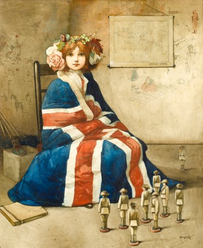 El Imperio Británico, c.1900 (acuarela sobre papel) de John Hassall