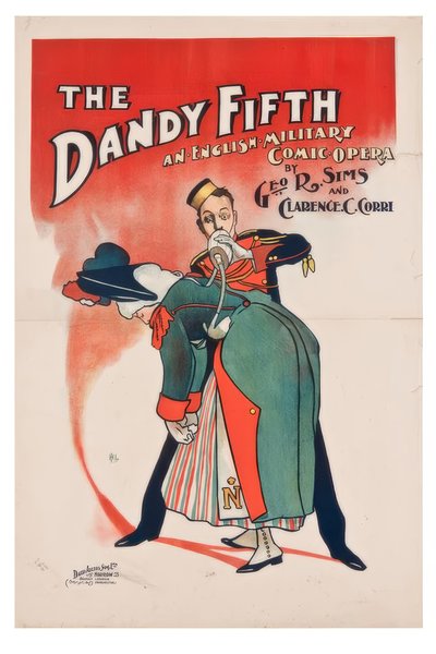 "The Dandy Fifth" / J. Hassall / Cartel, 1898 de John Hassall