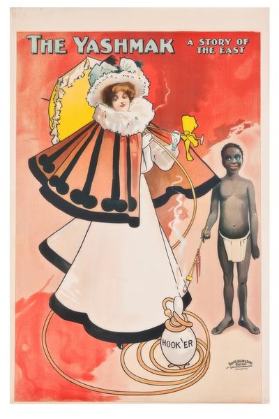 "El Yashmak, una historia del Este" / J. Hassall / Cartel, 1897 de John Hassall