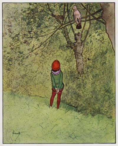 El arrendajo (litografía en color) de John Hassall