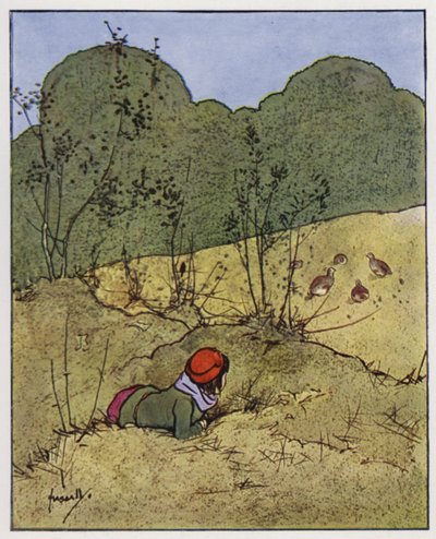 La perdiz (litografía en color) de John Hassall