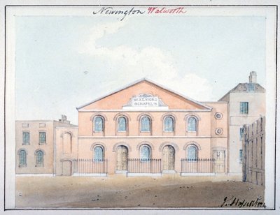 Capilla de Beresford, calle Beresford, Southwark, Londres, 1824 de John Hassell