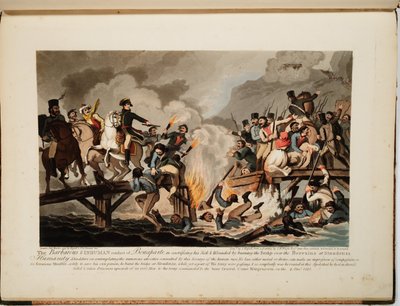 El ejército francés cruzando el Berezina en noviembre de 1812, 1813 de John Hassell
