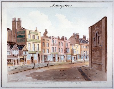 Newington, Southwark, Londres, 1825 de John Hassell