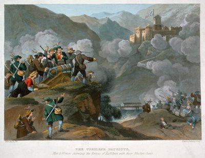 Los patriotas tiroleses asaltan la fortaleza de Kuffstein con sus cañones de madera de John Heaviside Clark