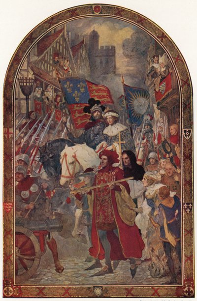 Enrique VI. La Batalla de Barnet, 1471 de John Henry Amshewitz