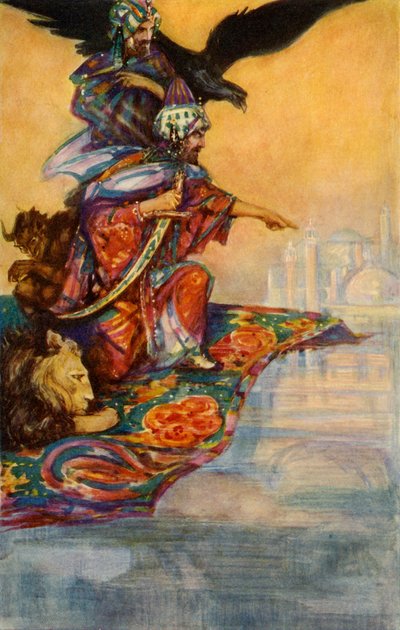 Salomón avista el misterioso palacio de John Henry Amshewitz