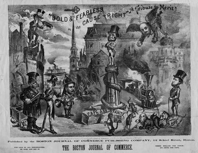 Audaz y valiente en la causa del bien: un tributo al mérito!, publicado por Boston Journal of Commerce, 1873 de John Henry Bufford