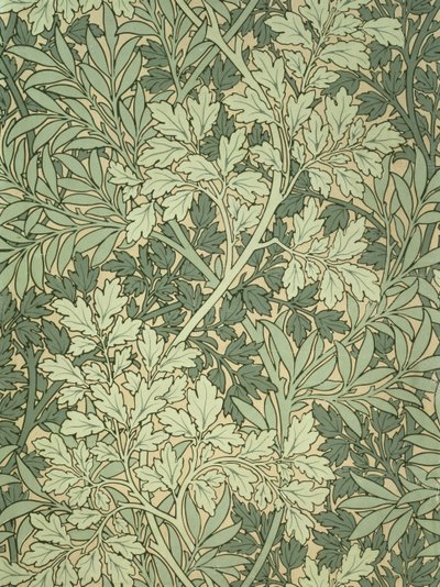 Papel tapiz de follaje, diseñado por John Henry Dearle para Morris and Company de John Henry Dearle