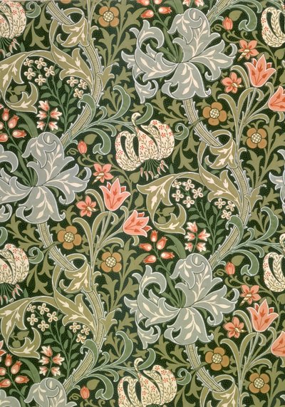 Lirio dorado, diseñado por John Henry Dearle para Morris and Company, 1897 de John Henry Dearle