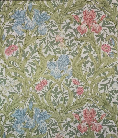 Papel tapiz de Iris, diseñado por John Henry Dearle para Morris y Compañía, 1902 de John Henry Dearle