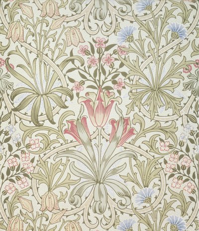 Papel tapiz persa, diseñado por John Henry Dearle (1860-1932) para Morris and Company de John Henry Dearle