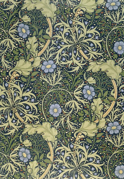Papel tapiz de algas marinas, diseñado por John Henry Dearle (1860-1932) para Morris and Company, 1901 de John Henry Dearle