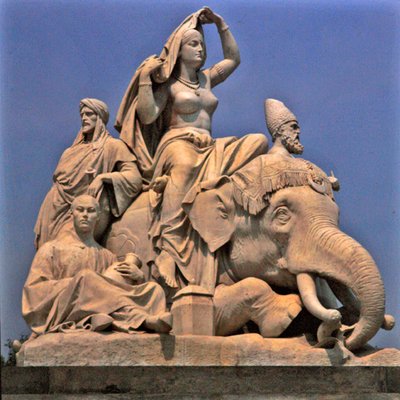 Asia, grupo escultórico del Albert Memorial de John Henry Foley