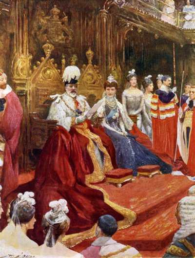 El Rey abriendo el Parlamento de John Henry Frederick (after) Bacon