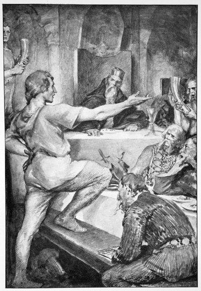Beowulf responde altivamente a Hunferth, 1910 de John Henry Frederick Bacon
