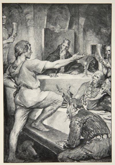 Beowulf responde altivamente a Hunferth, de 