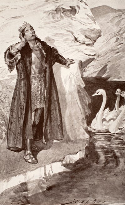 Ler y los cisnes, ilustración de 
