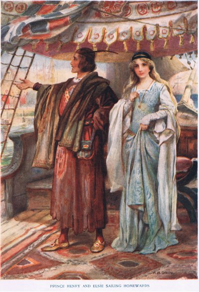 El príncipe Enrique y Elsie navegando a casa de John Henry Frederick Bacon
