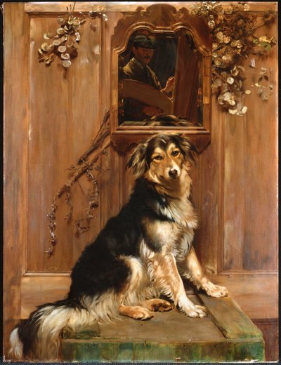 Un Perro y un Espejo de John Henry Lorimer