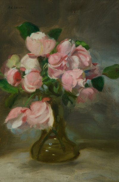 Naturaleza muerta con un jarrón de flores de John Henry Lorimer
