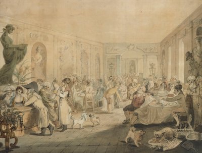 Restaurante Very en el Palais Royal, París, 1803 de John Henry Nixon