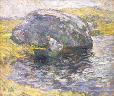Un día de verano (óleo sobre lienzo) de John Henry Twachtman