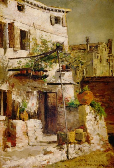 Una escena veneciana, 1877 de John Henry Twachtman