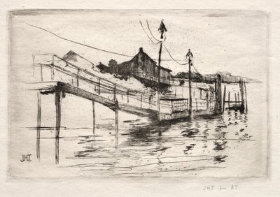 Pasarela, Bridgeport, Connecticut de John Henry Twachtman