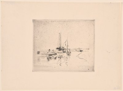 Cuatro barcos de John Henry Twachtman
