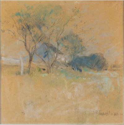 Casa y árbol de John Henry Twachtman