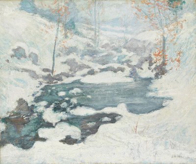 Atrapado en el hielo de John Henry Twachtman