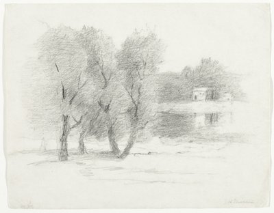 Paisaje, finales del siglo XIX-principios del siglo XX de John Henry Twachtman