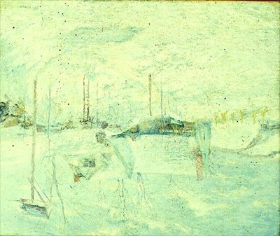 Último toque de sol de John Henry Twachtman